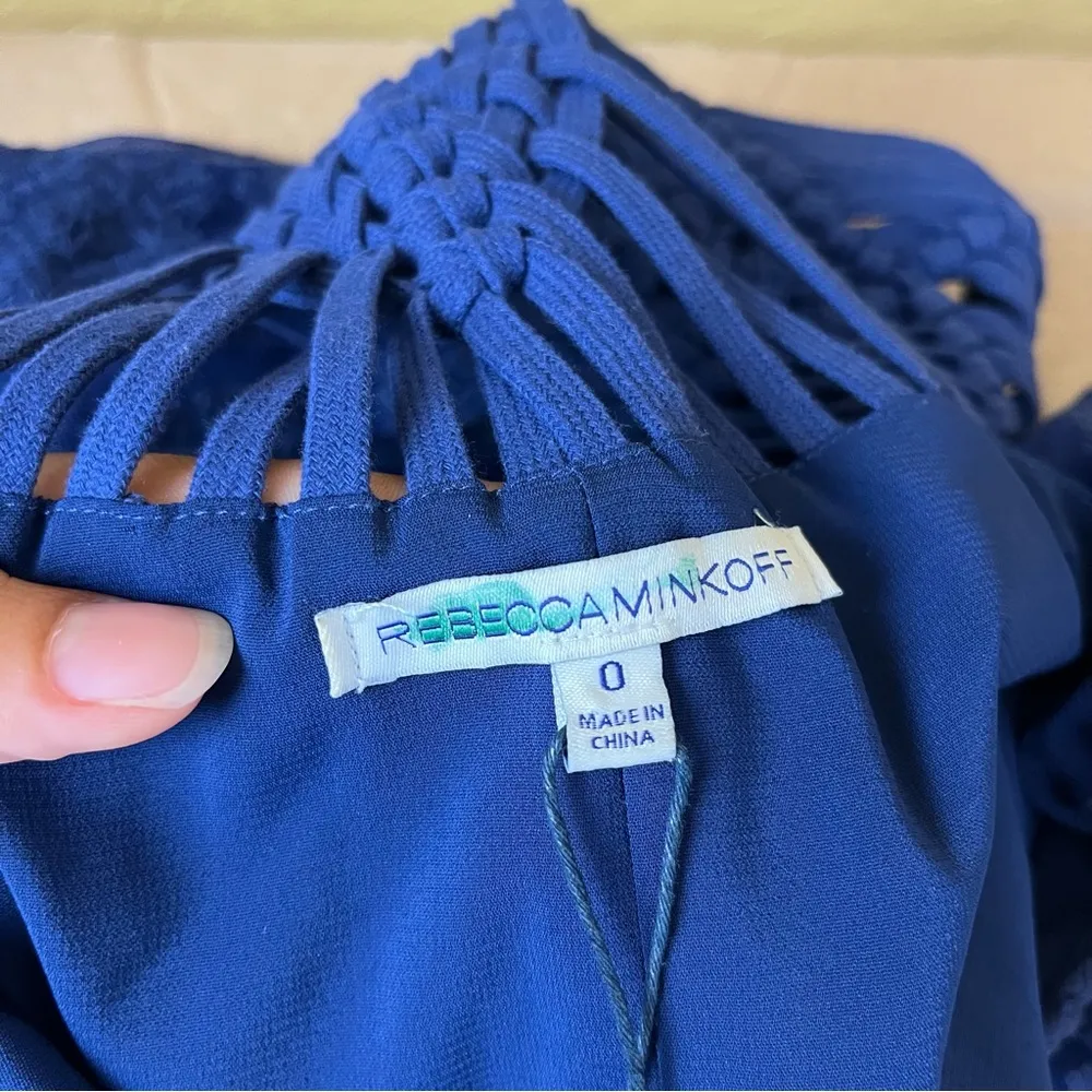 Rebecca Minkoff Falcon Lace Maxi Dress in Brazil Blue - Image 7