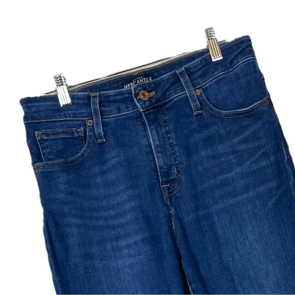 J. Crew Mercantile Jeans High Rise Slim Skinny Fit Dark Wash Women’s Size 29 - Image 5