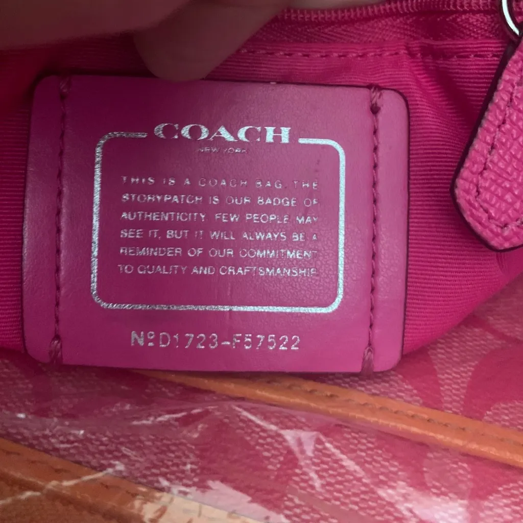 Coach Pink Tote Bag & Wallet - Image 9