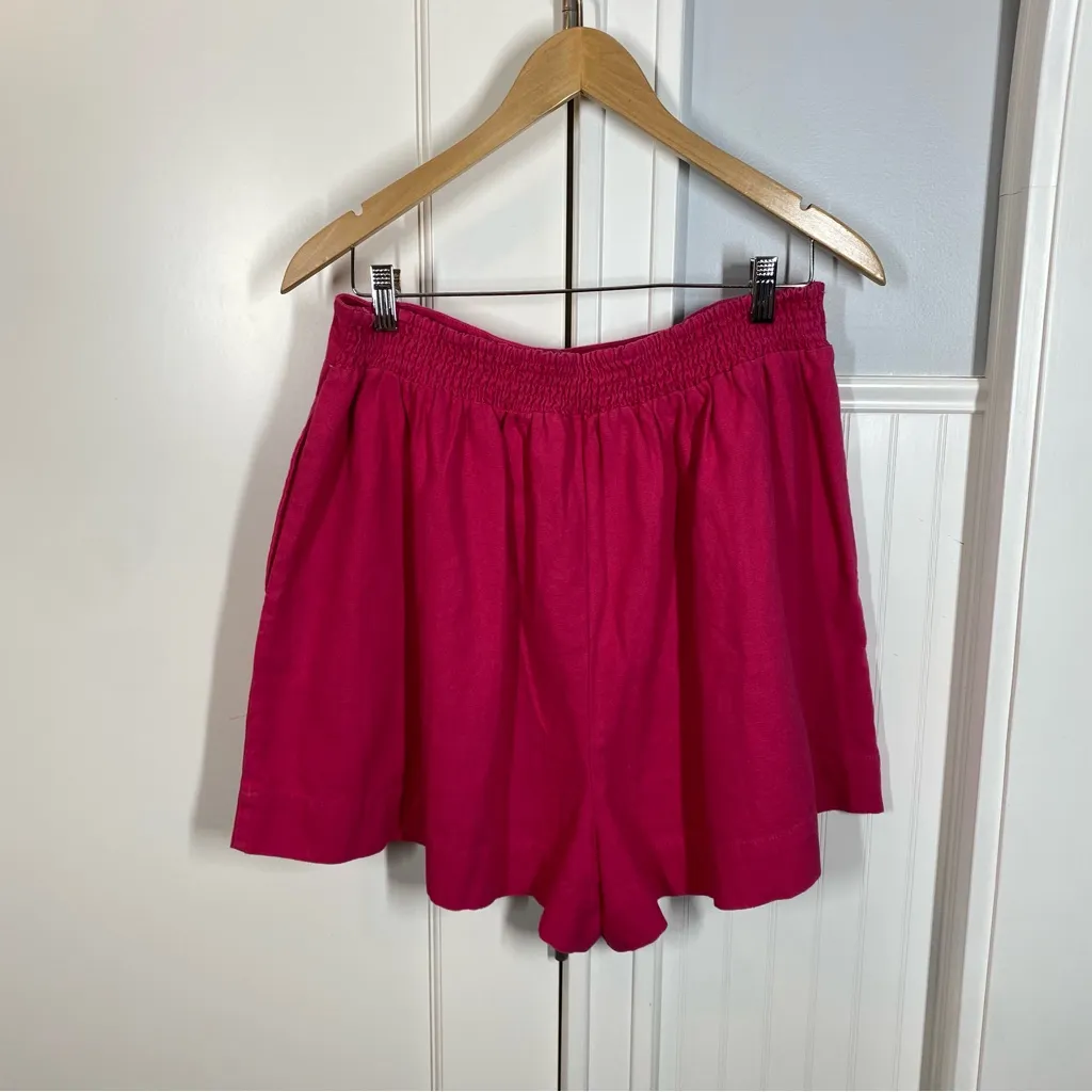 Free People Lillian Short & Blouse Matching Co-ord Set Size XL in‎ beetroot pink - Image 11