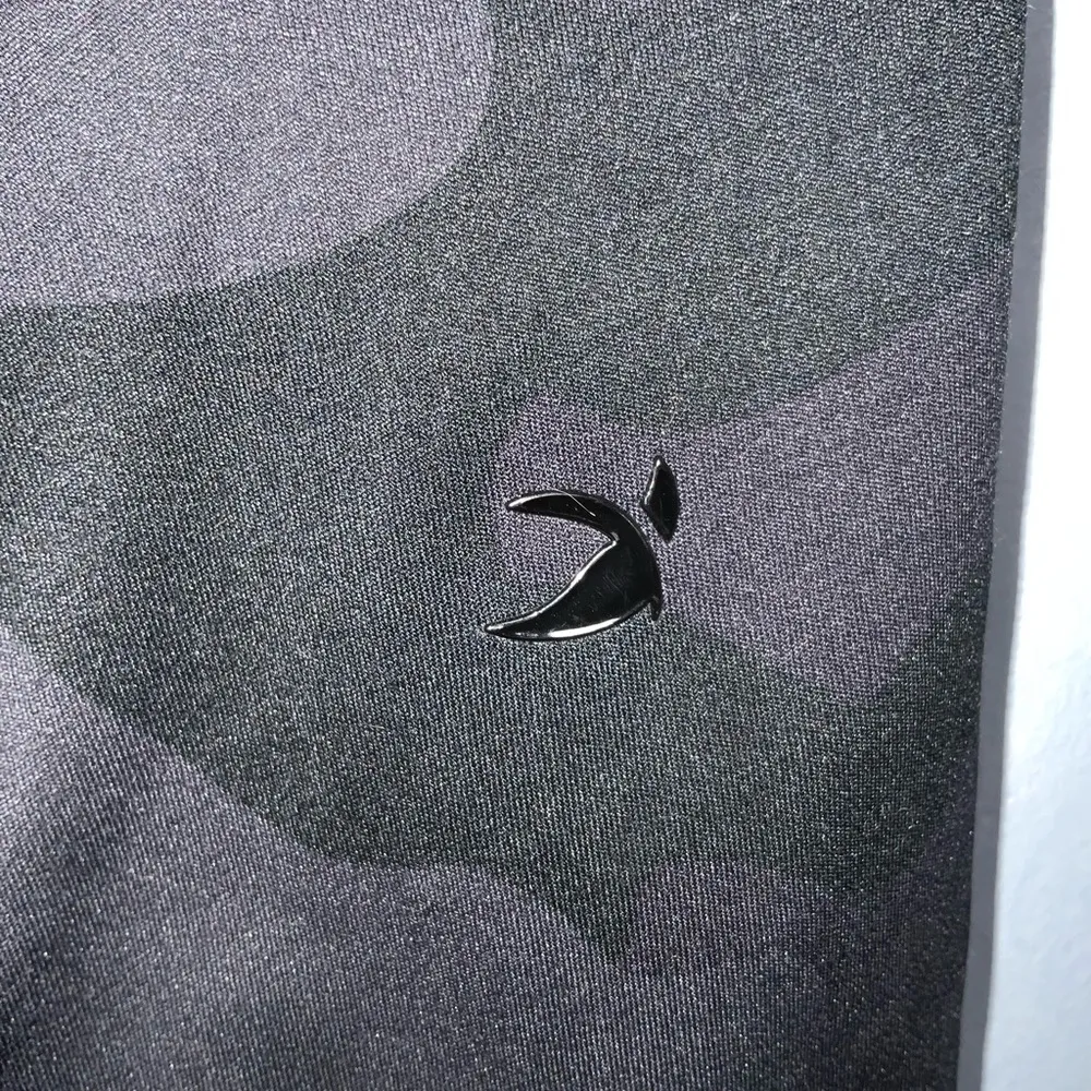 Glyder Black Camo High Waist Athletic Gym Sporty Exercise Leggings Large - Image 4