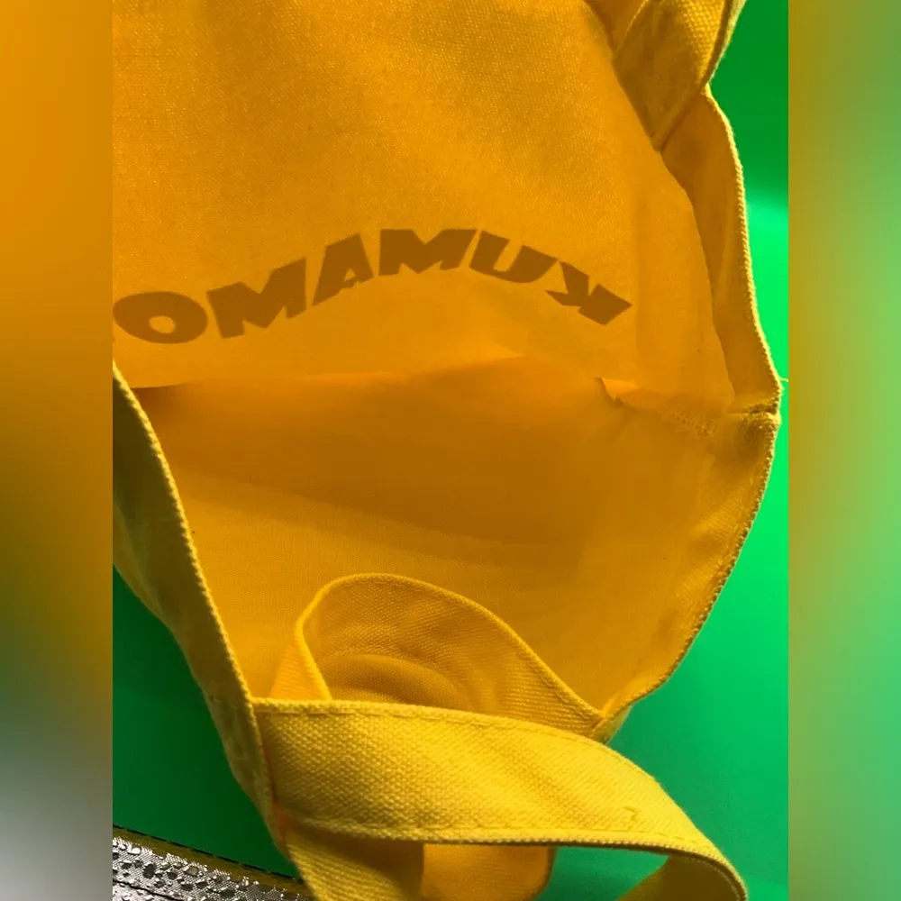 A Rare New Kumamon Bright Yellow Cotton Tote Bag Made In Japan - Image 3