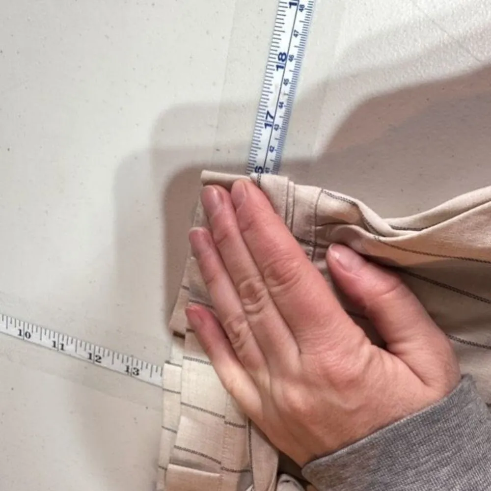 NWT Banana Republic Stripe Paper Bag‎ Waist Pencil Skirt Size 6 Off White Gray - Image 7