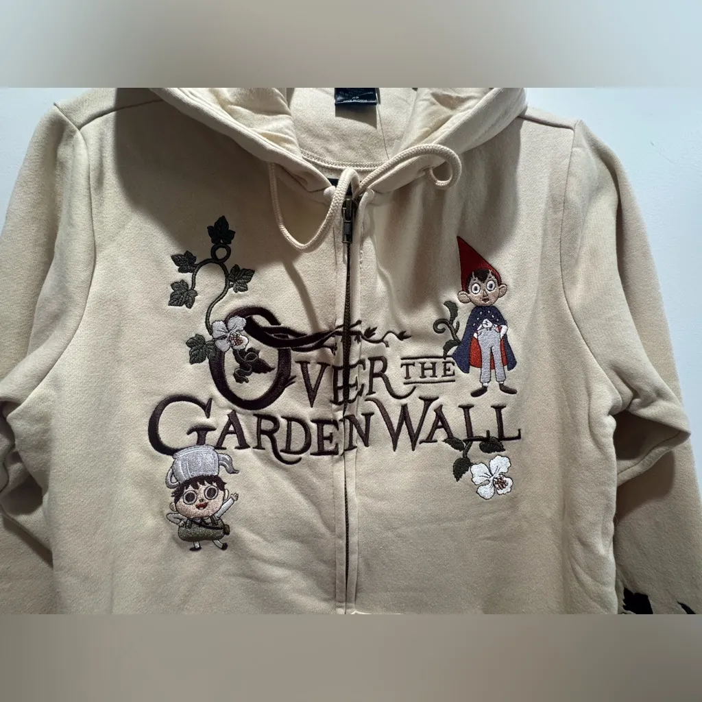 Cartoon Network Over The Garden Wall Floral Zippered Hoodie (Unisex XS) - Image 4