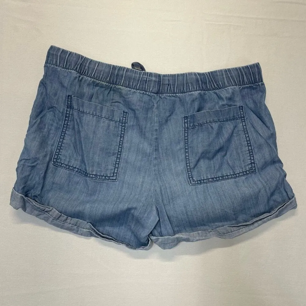 Gap Chambray Shorts Size medium blue - Image 3