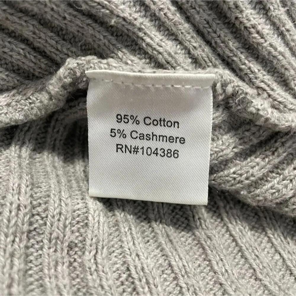 Garnet Hill Size Small Open Front Cardigan Ribbed Knit - Image 6