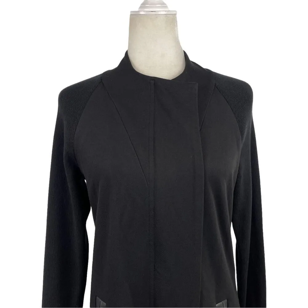 Cabi Tailored Ponte Knit Coat Black Full Zip Soft Shell Stretch 3351 Womens XS - Image 3