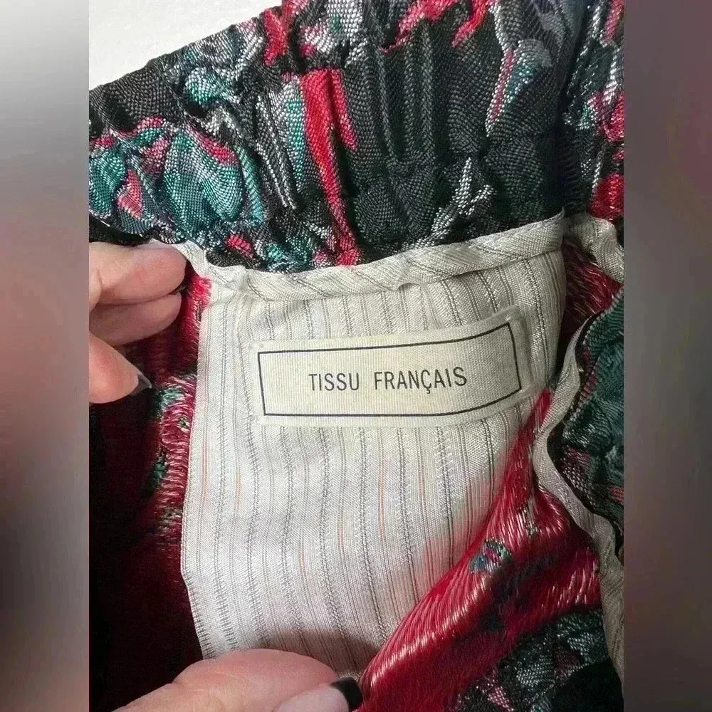 Zadig & Voltaire Women’s “Pomy Jaquard Thunder” Black Floral Pants Size XS/34 - Image 10