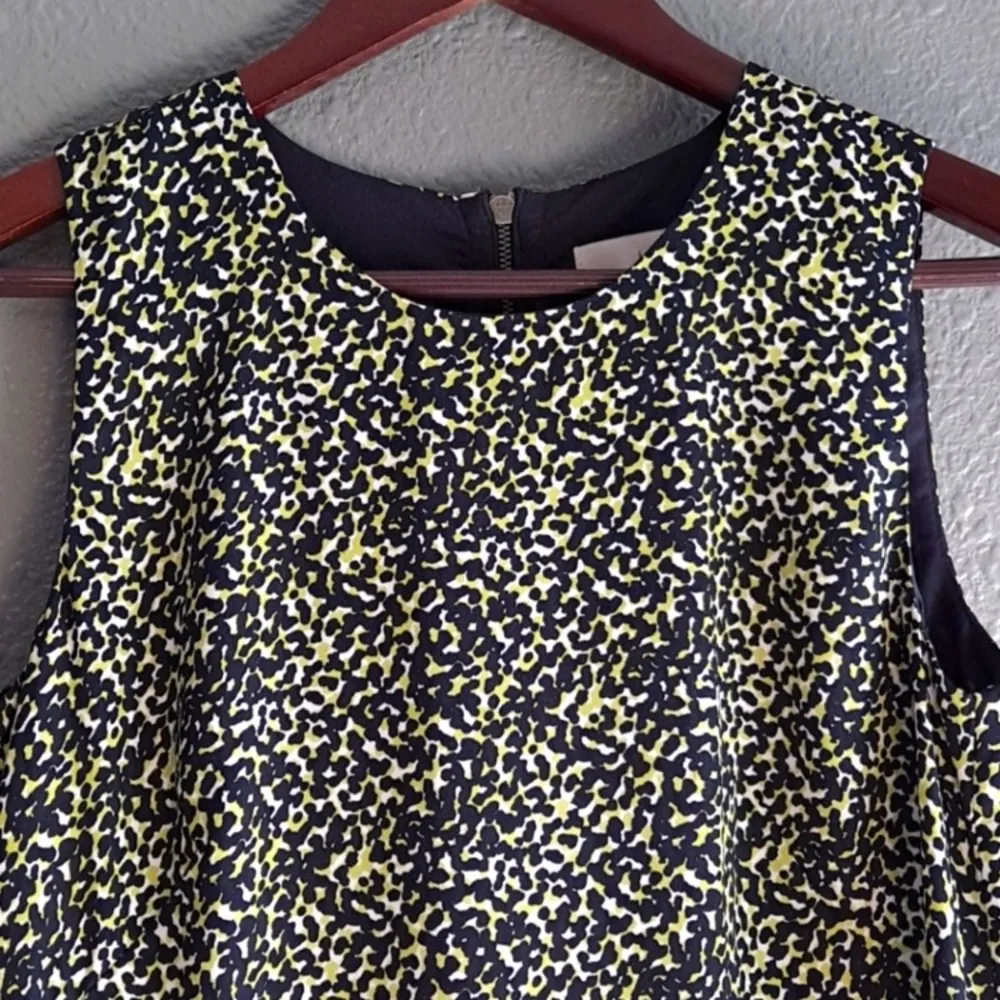 Loft- Leopard print, green, black and white dress‎ size 12p - Image 2