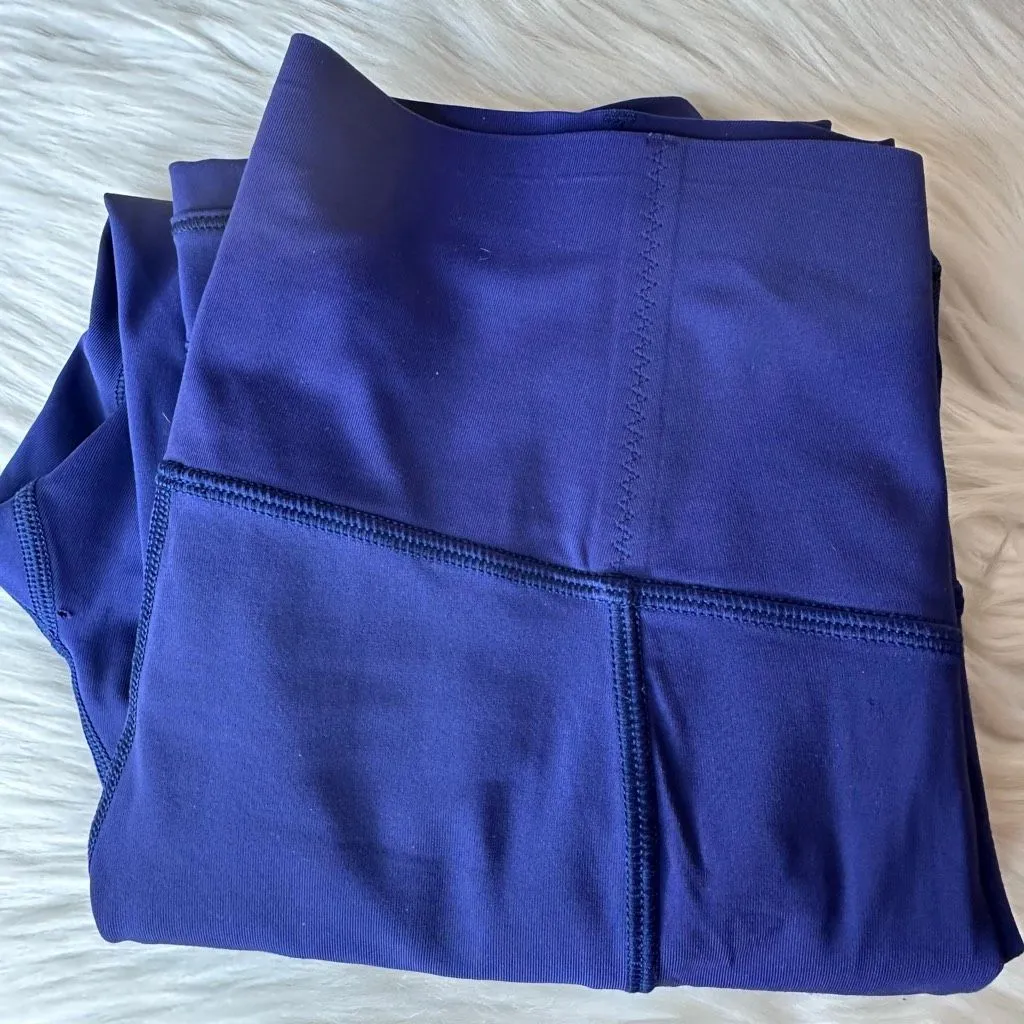 Lululemon Fast As Light Crop Emperor Blue Size 6 - Image 11
