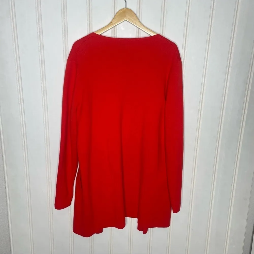 J Crew Red Vanessa sweater-jacket 475 - Image 7