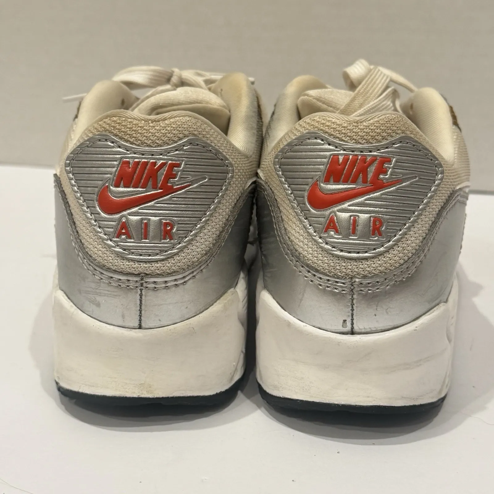 Nike Air Max 90 SE White Metallic Charmed Womens 7.5 High Top Sneaker DJ6208-100 - Image 5