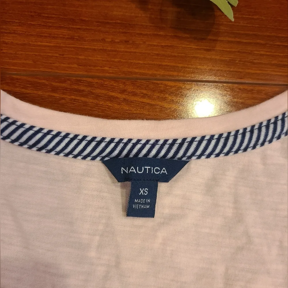 Nautica Light Pink Tank Top Size Small - Image 3