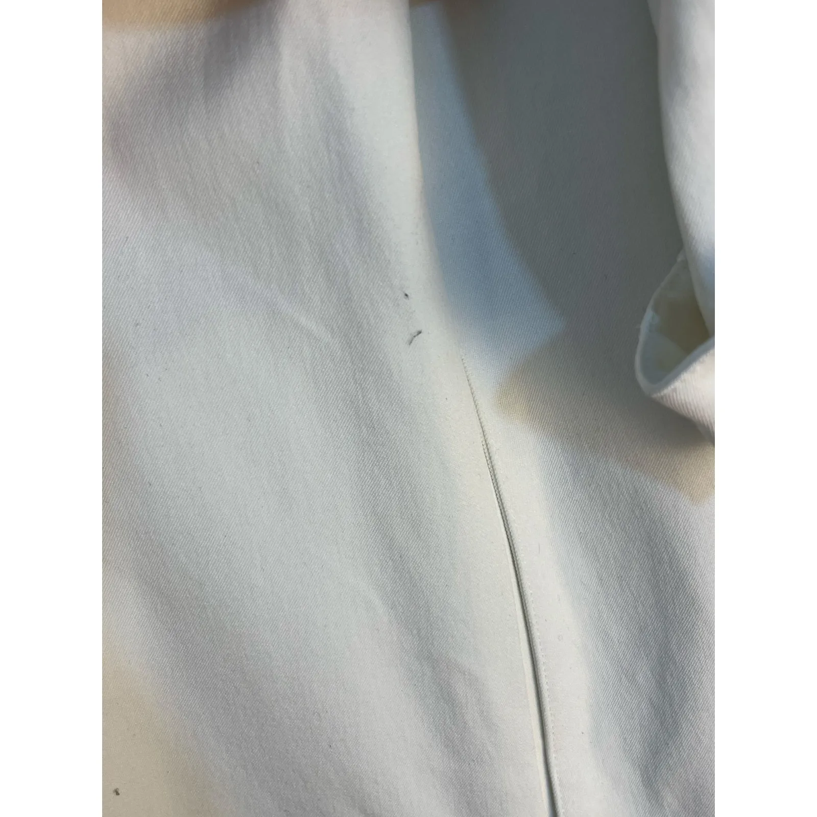 Misook Jacket Small White Open Front 3/4 Sleeve Preppy Minimalist Flaw NWT - Image 7