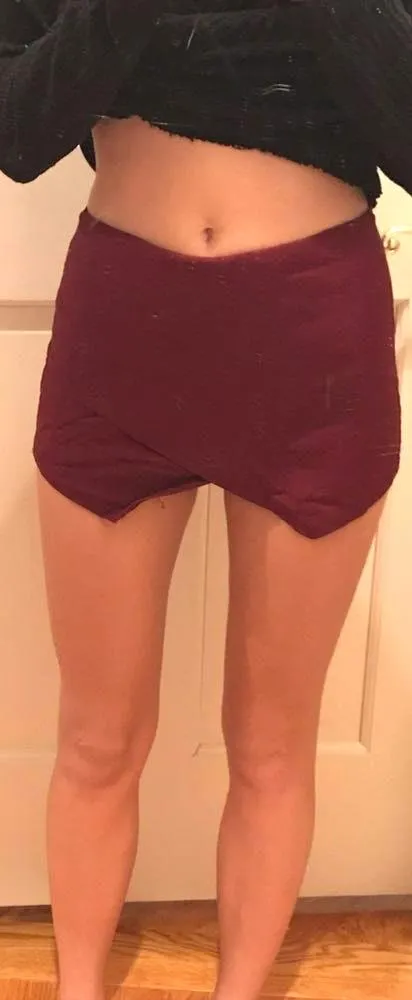 Blue Blush Maroon Envelope Skort - Image 3