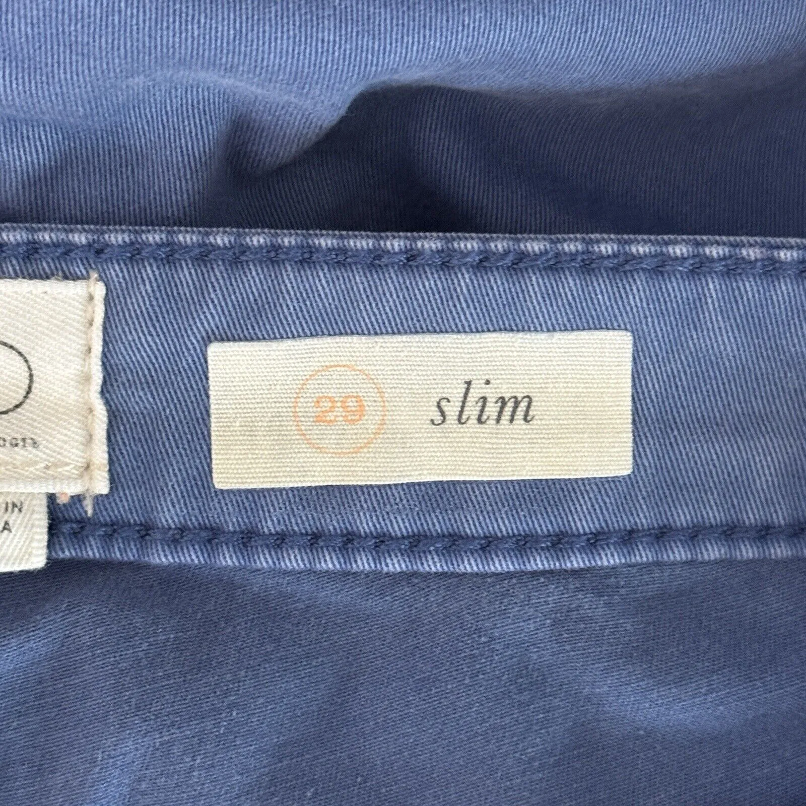 Anthropologie Chino Slim Pants Womens 6 29 Blue Casual Classic‎ Straight Cotton - Image 7