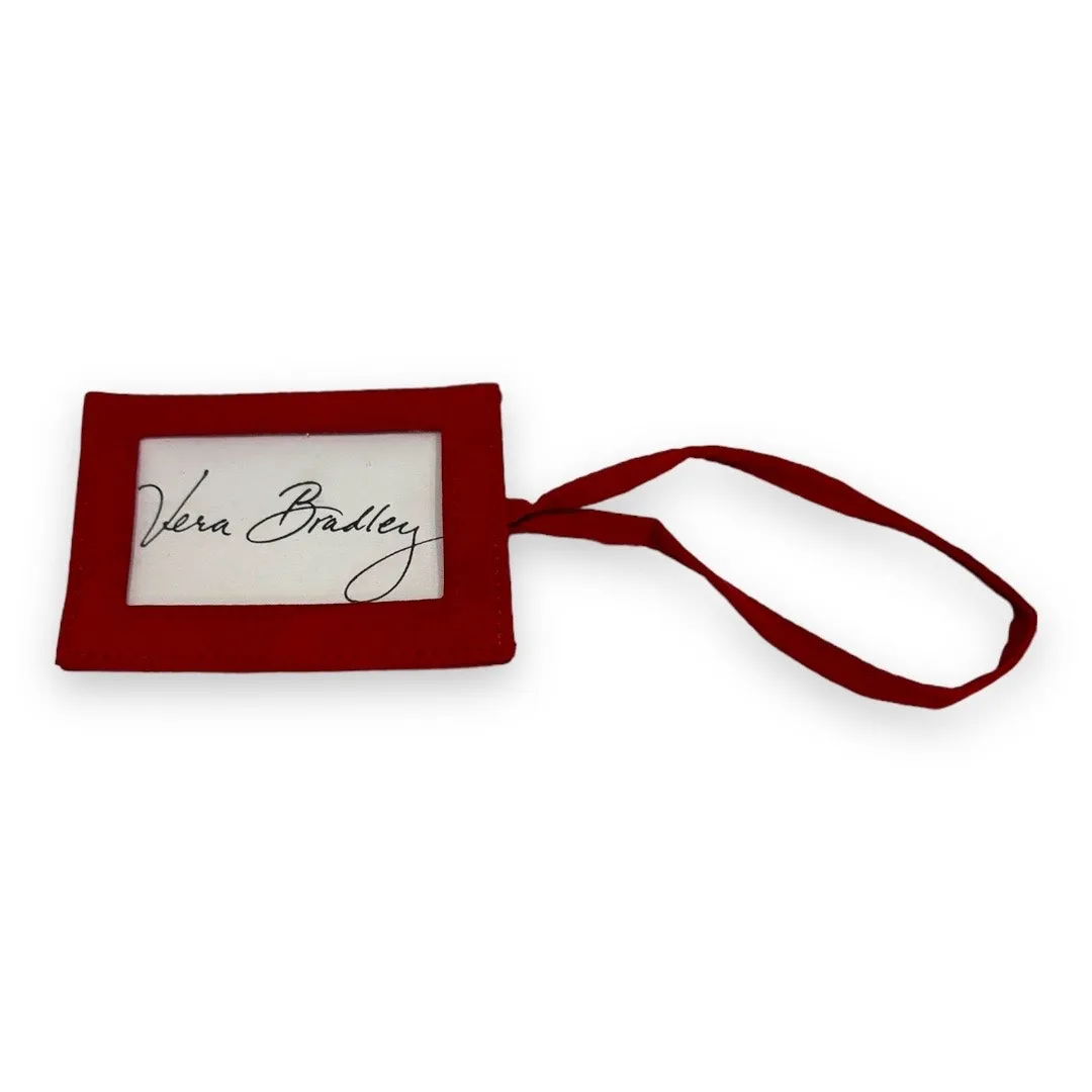 5/$65‎   Vera Bradley Solid Red Luggage Bag Tag NEW - Image 3