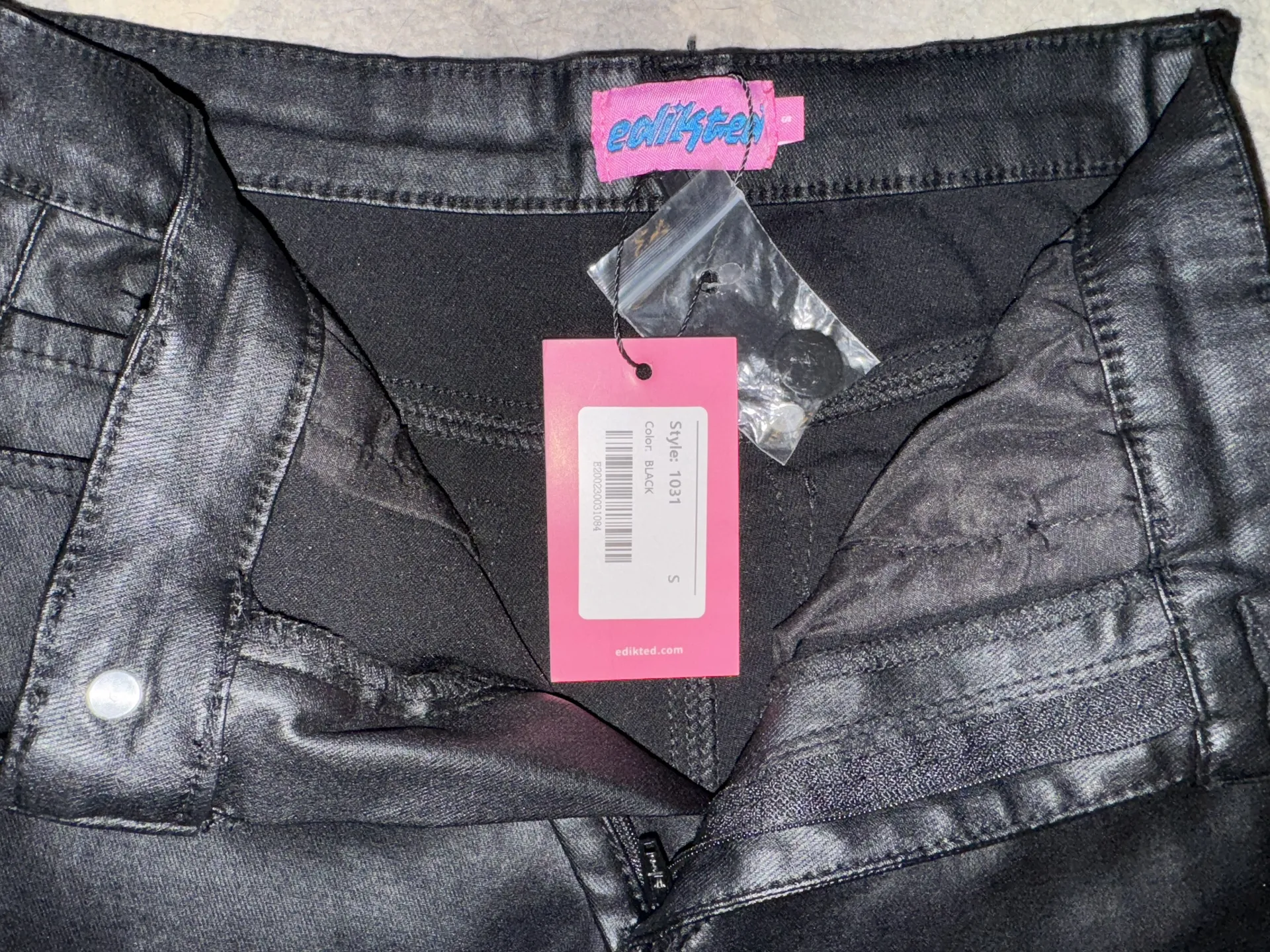 Leather Flare Pants - Image 6