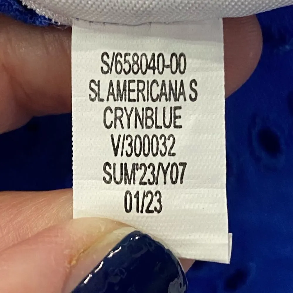 OLD NAVY Fit & Flare Eyelet-Embroidered Smocked Maxi Cami Dress NEW Size Large - Image 10