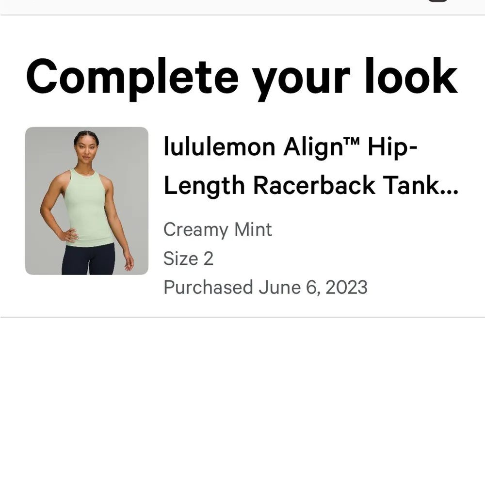 Lululemon Align Hip Length Racerback Tank - Image 4