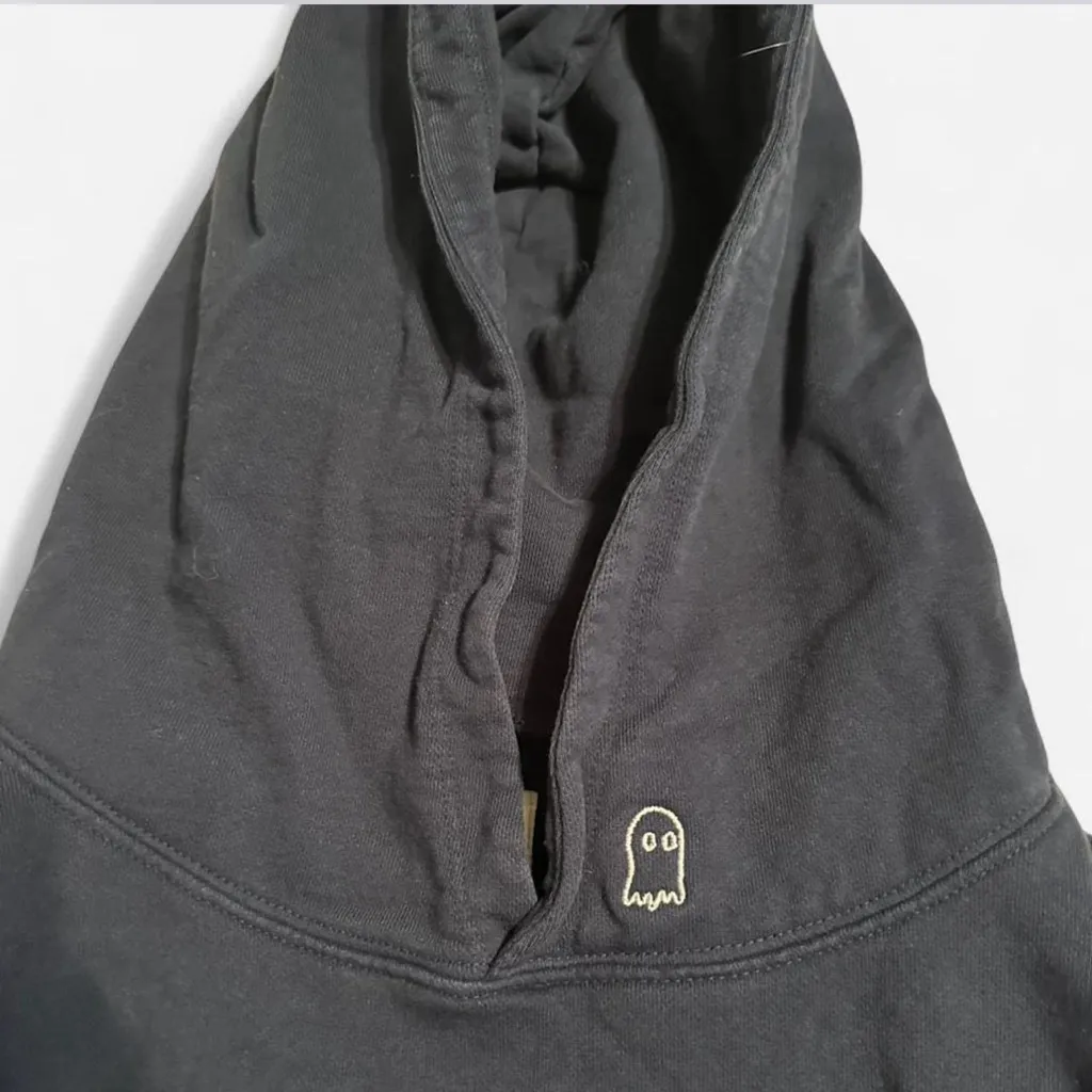 Lonely Ghost Navy Blue Hoodie - Image 2