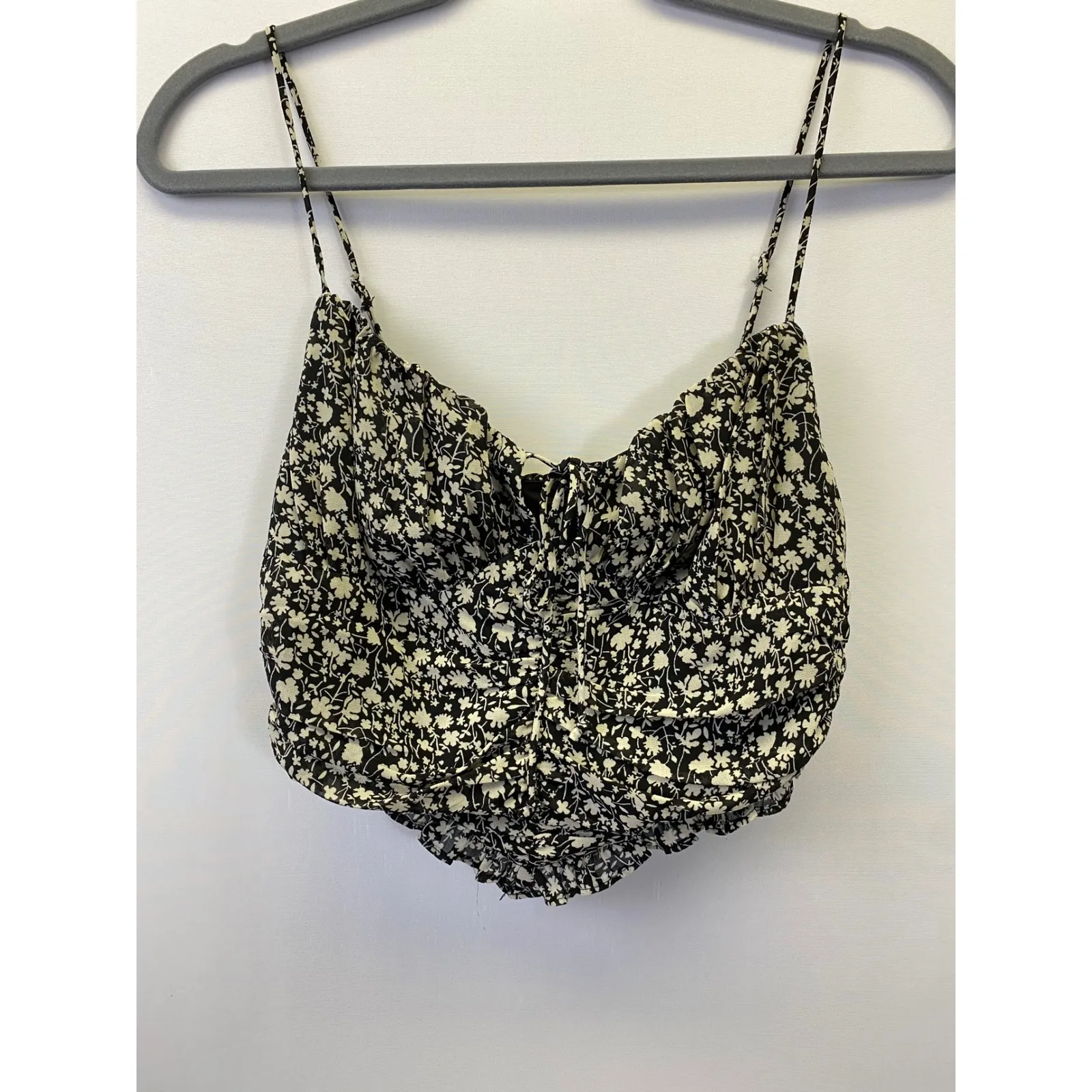 NWT Cotton Candy LA Womens Small Floral Tie Corset Crop Top Coquette Fairycore - Image 2