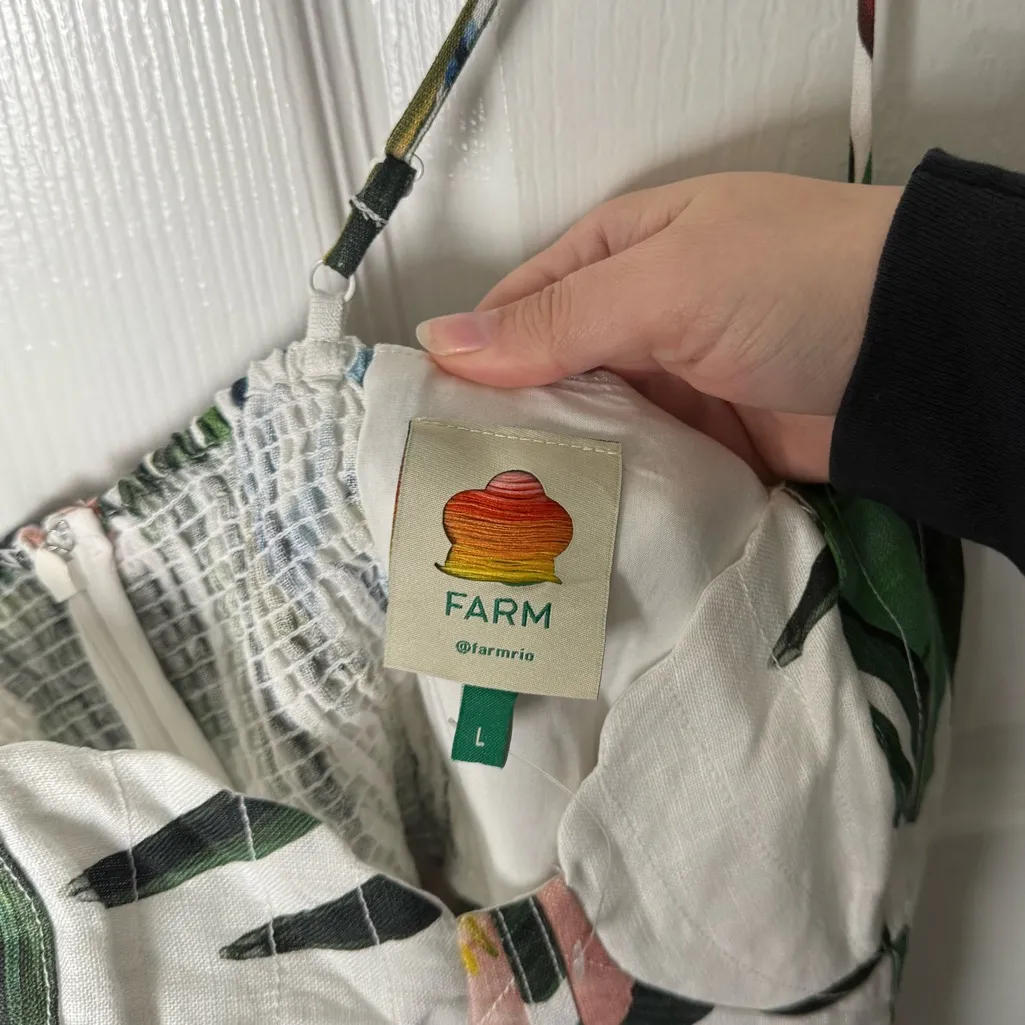 Farm Rio Midnight Macaw Fiesta Mini Dress In White L - Image 10