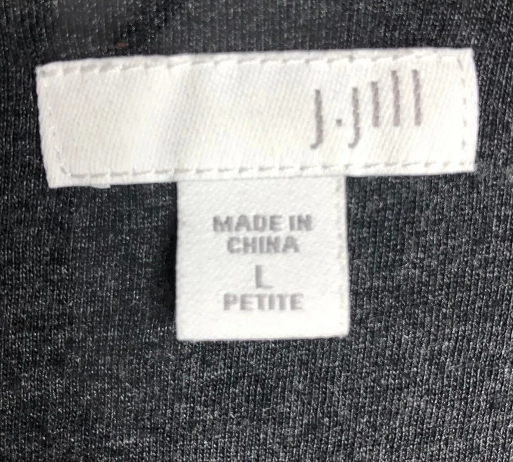 J. jill Embroidered Accent Button Up Long Sleeve Top - Image 6