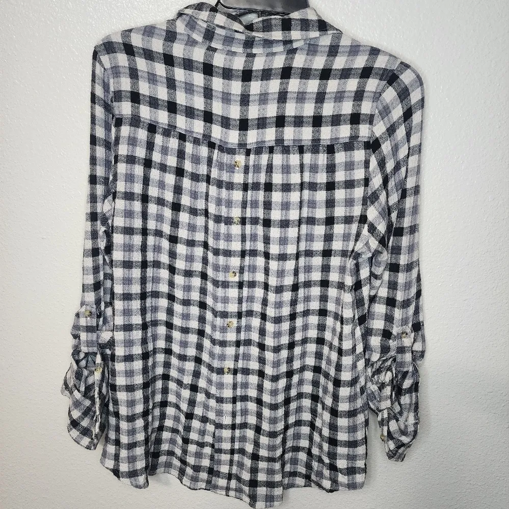 Pistola Plaid Popover Back Button Down Shirt - Image 4
