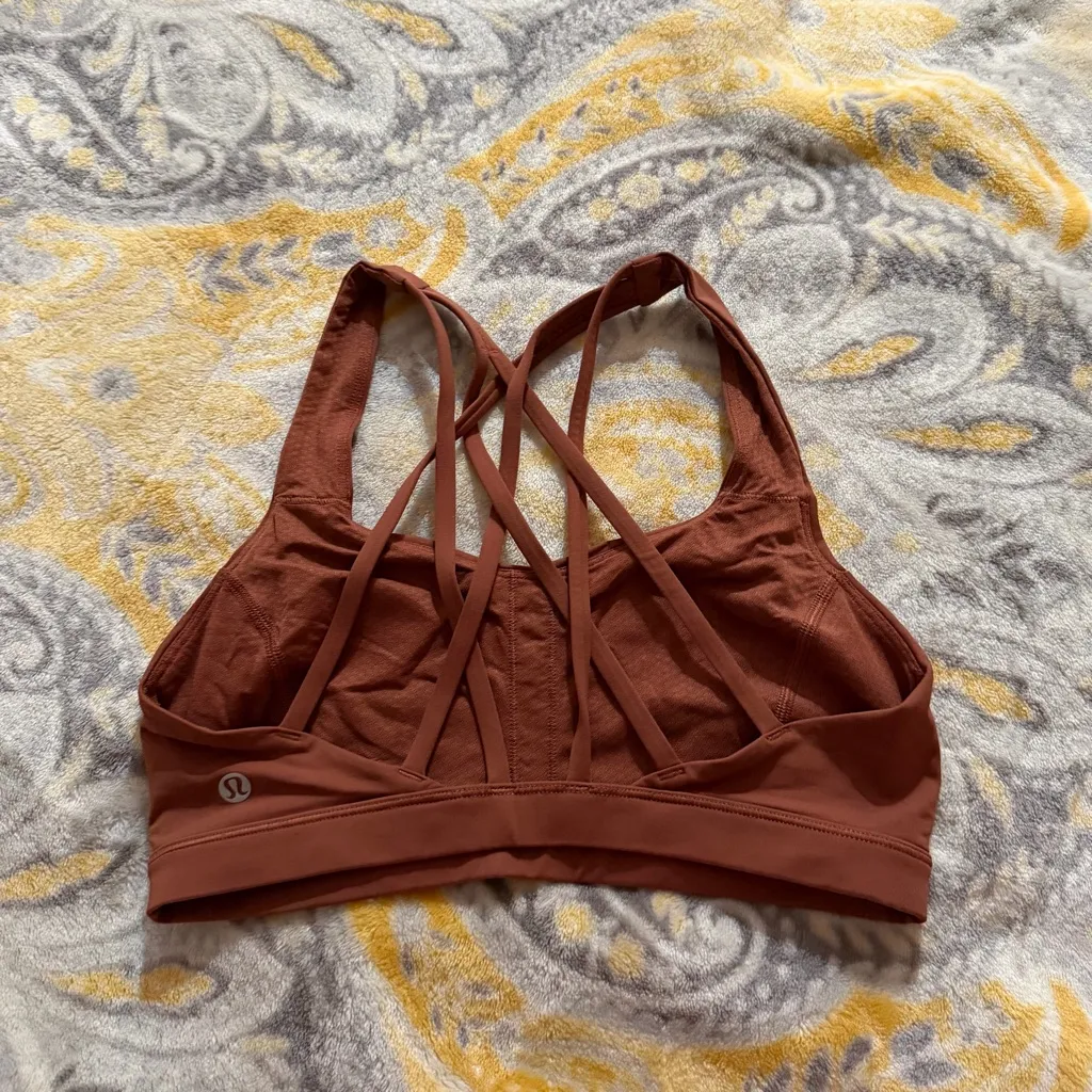 Lululemon free to be serene c/d cup size 6 ancient copper - Image 2