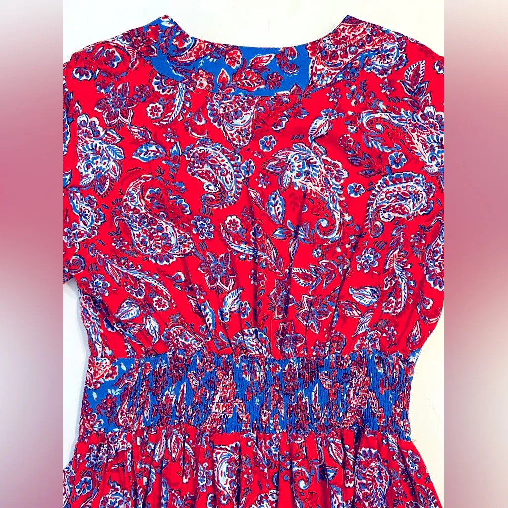 Like New. Jopna flower dress, size XS Blue - Image 6