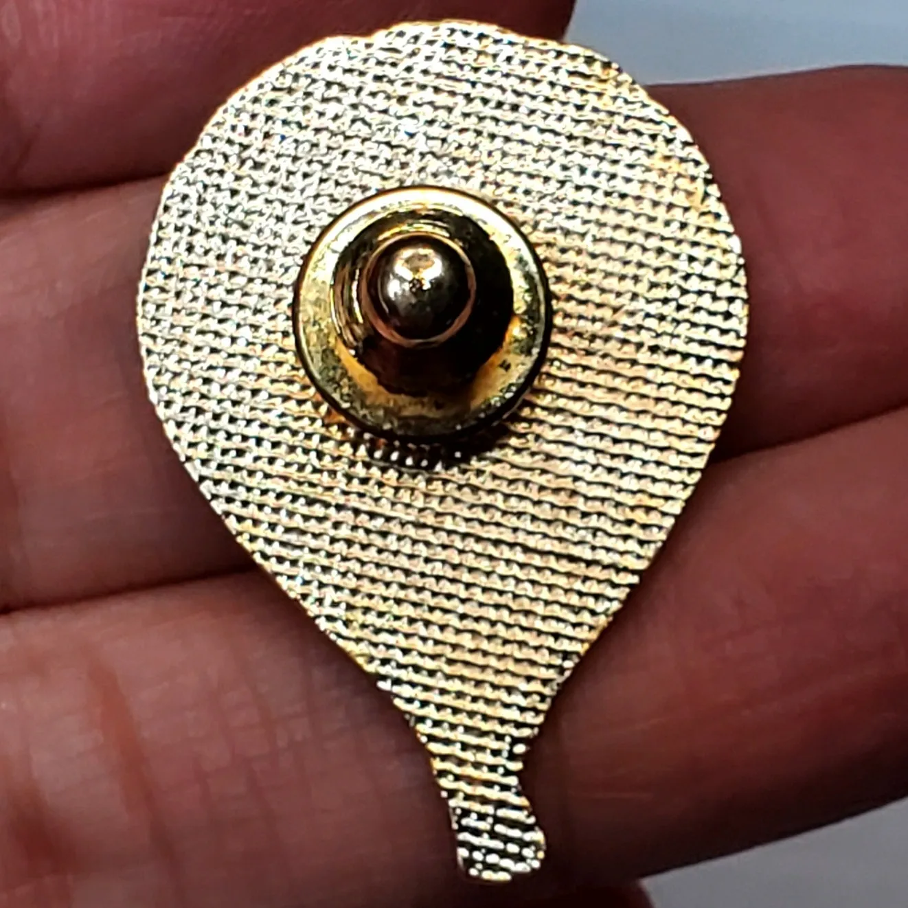 Phineas Phogg Hot Air Balloon Cloisonne Vtg Brooch Pin Enamel 1" - Image 2