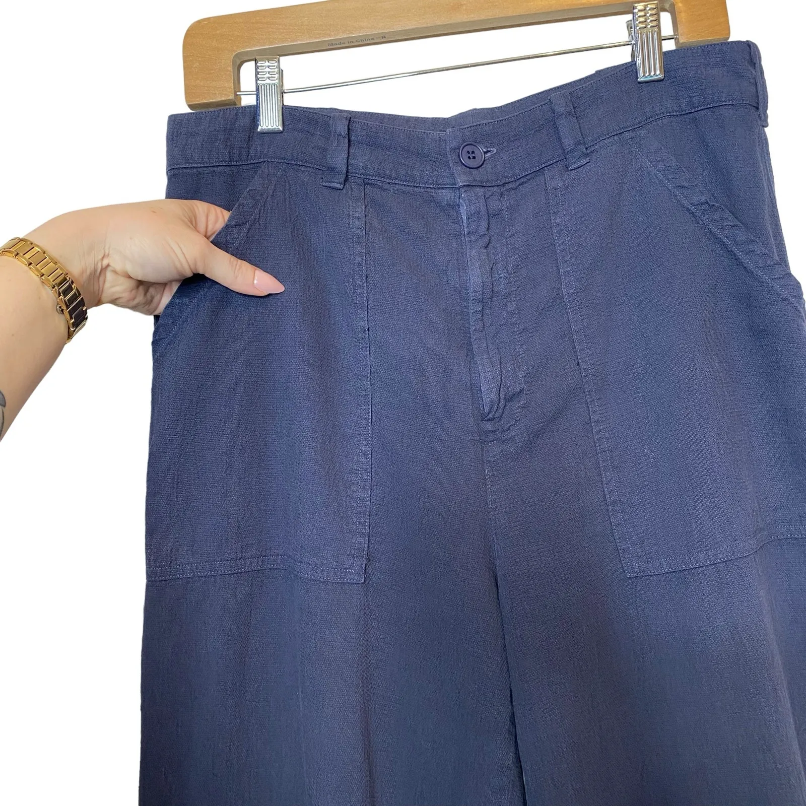 LACAUSA Wide Leg Crop Pants - Image 5