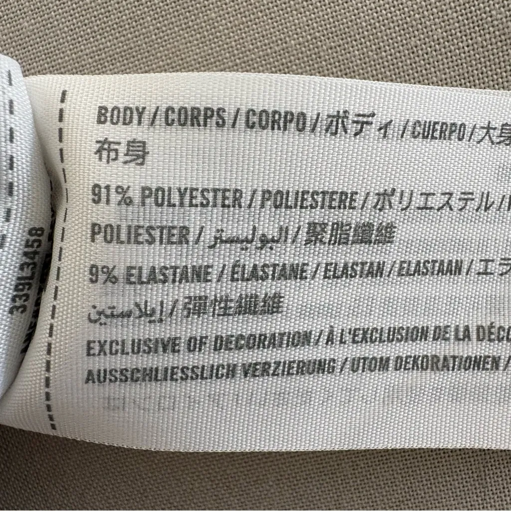 Y2K Hollister Henley Top S Gray Ribbed Knit Scoop Neck Bella 90s Grunge Preppy - Image 9