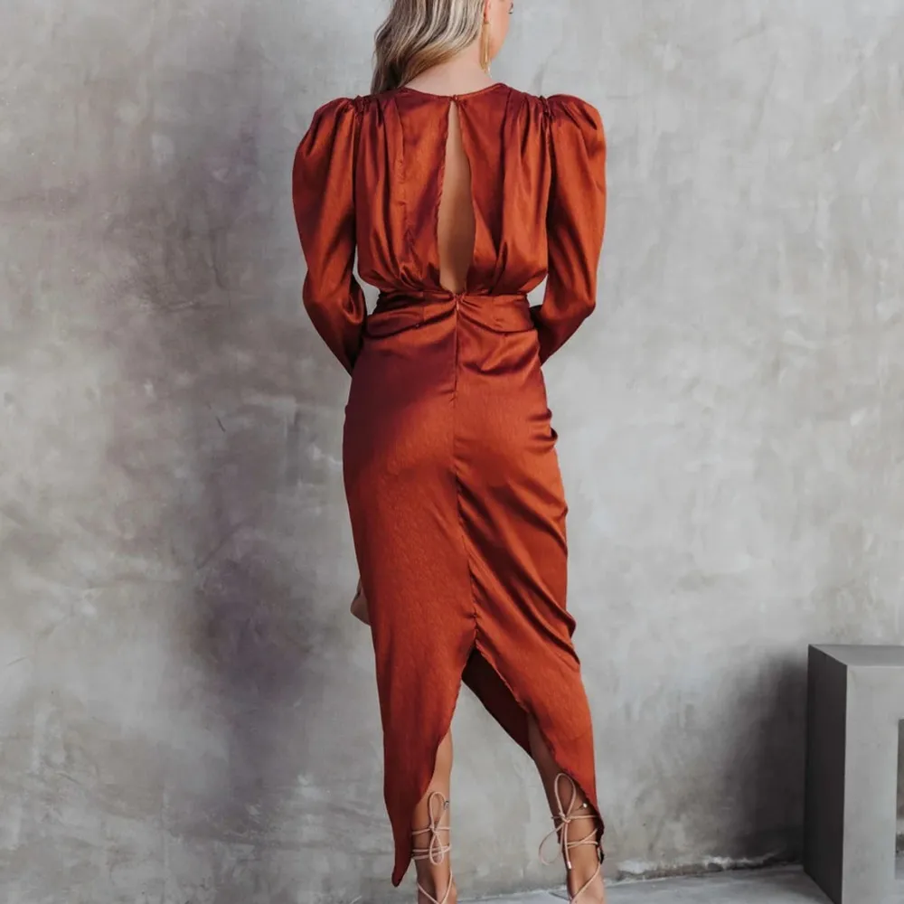 VICI | Fancy Me Plunge Neck Midi Dress - Image 5