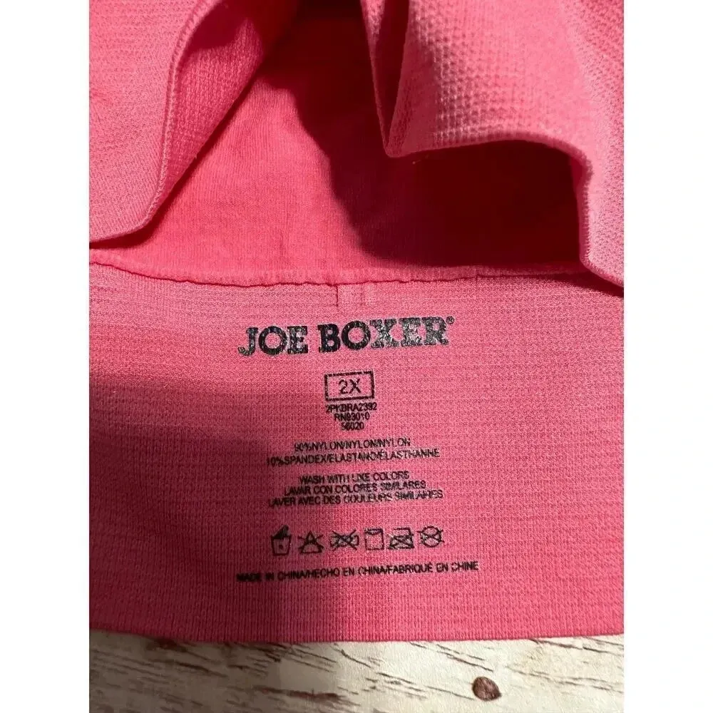 Joe Boxer Sports Bra Size 2X Pink Altheisure Workout Athletic - Image 3
