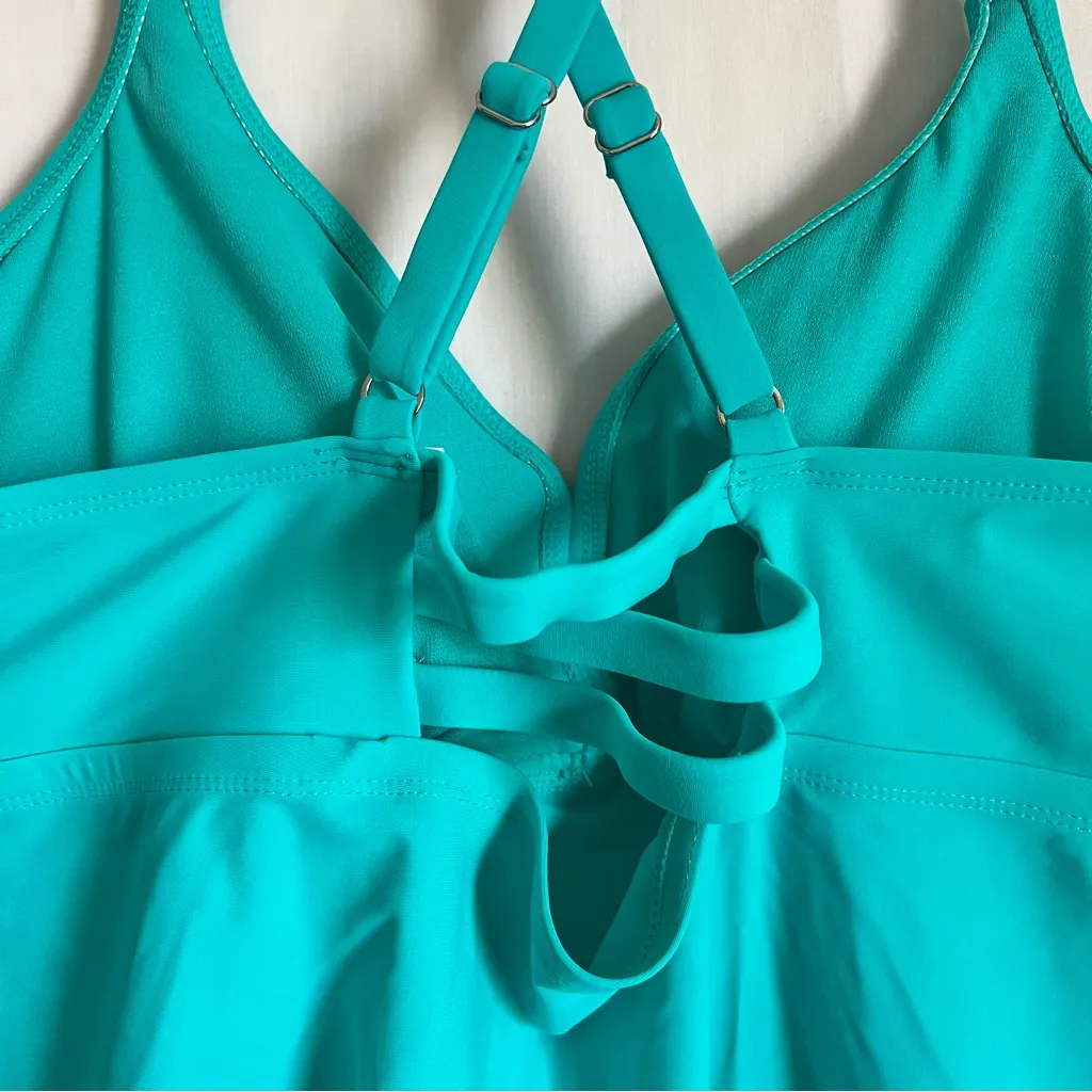 Time & Tru Plus Tankini and AVIA Active Shorts Blue Size 2X - Image 6