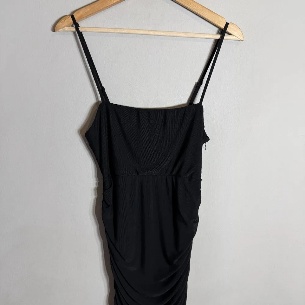 Showpo. Coming For You Mesh Midi Dress Women's 6 Black Formal Cocktail Party - Image 7