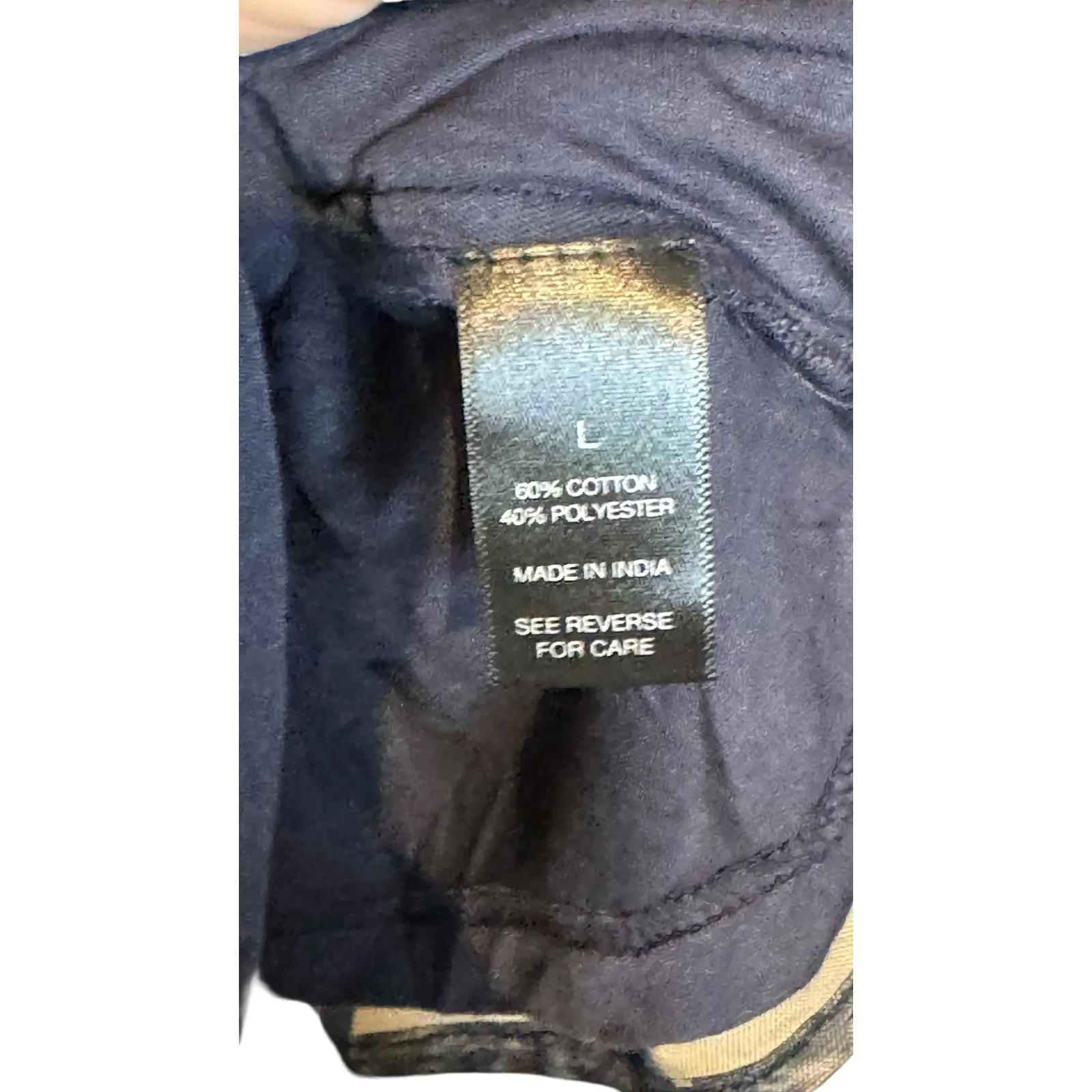 BKE Boutique Women's Tank Top Floral Beaded Sheer Racerback Navy Blue Large‎ NWT - Image 7