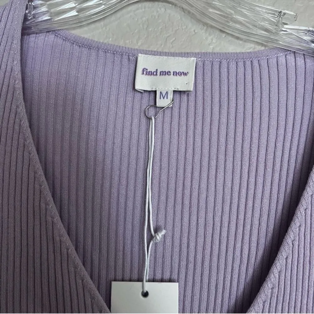 NWT Find Me Now Cleo Long Cardigan in Lilac Size: M Purple Size M - Image 6