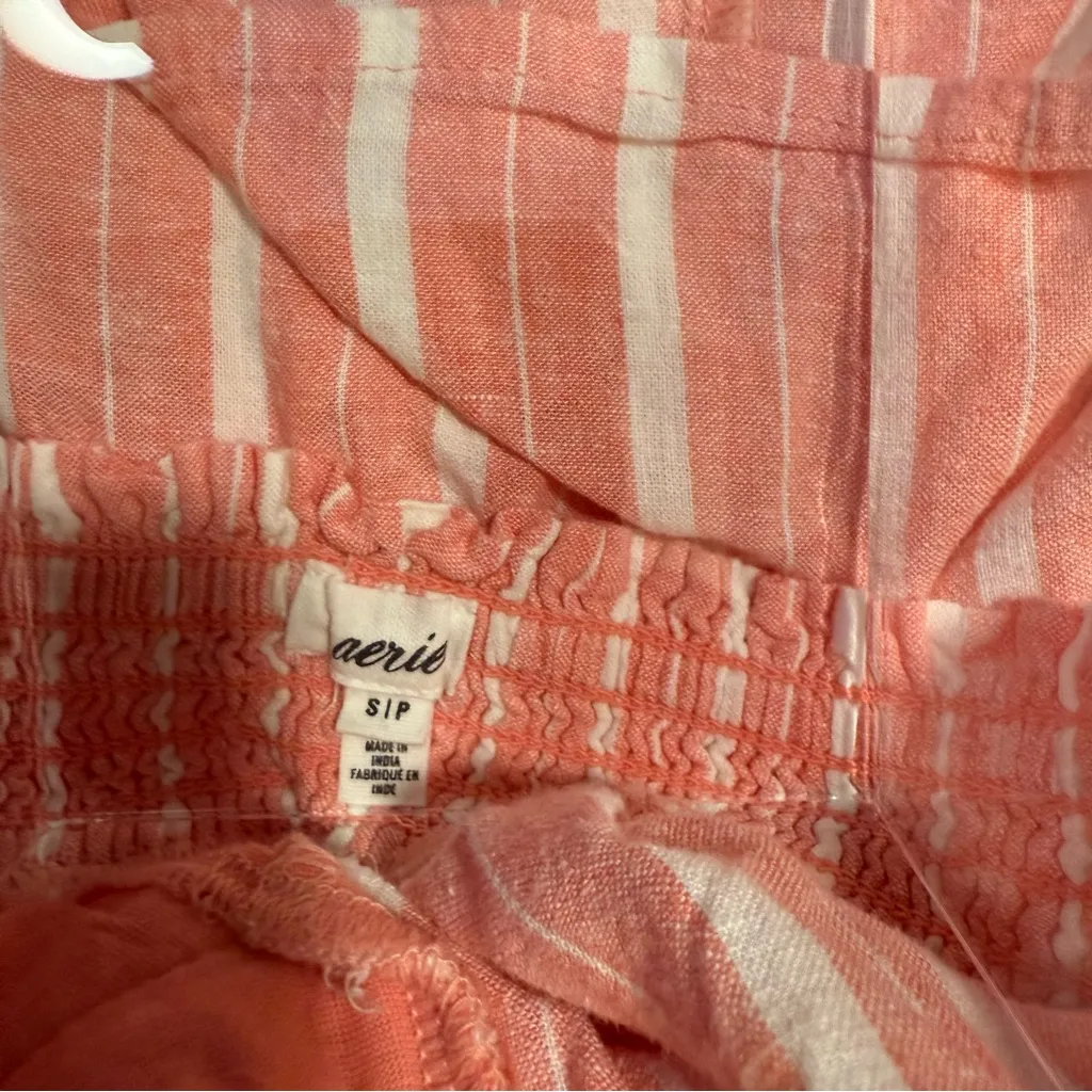 EUC Aerie Linen Blend High Waisted Short - Image 5