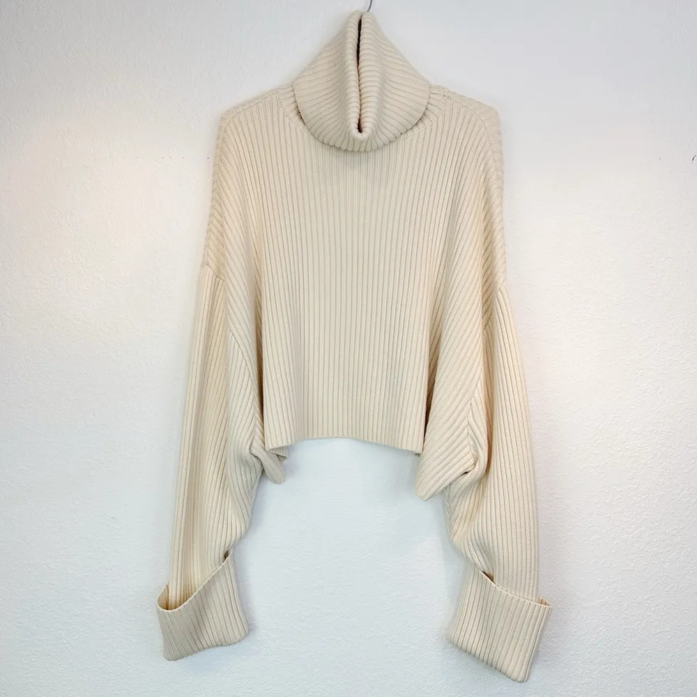 Solace London Nosara Extended Cuffed Sleeve Turtleneck Sweater US Size 6 - Image 5