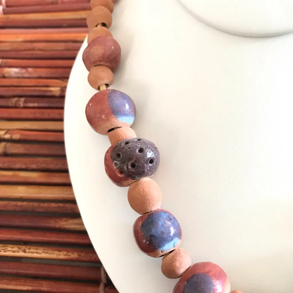 Handcrafted Ceramic Bead Necklace - Image 6