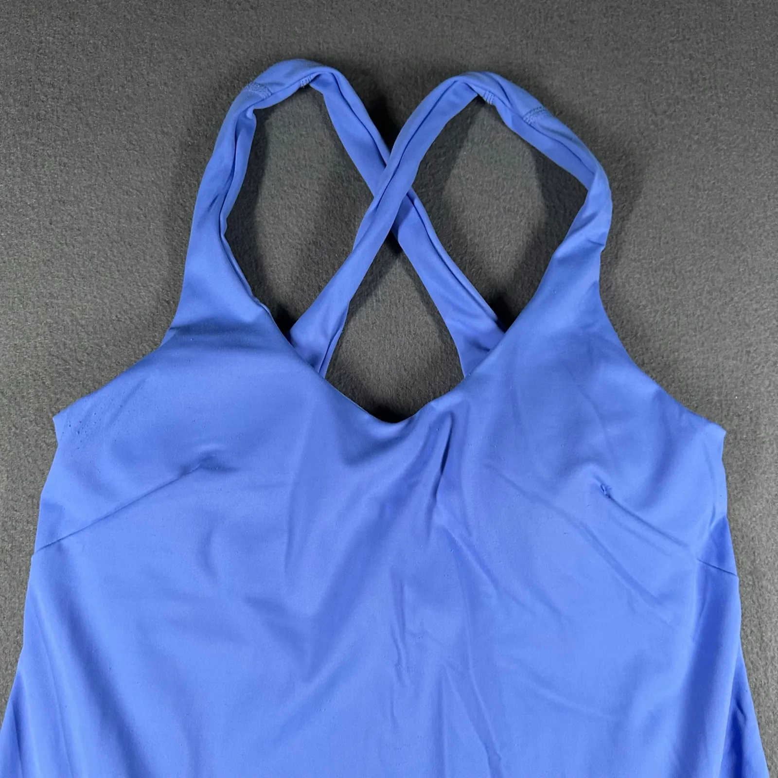 Avia Athletic Skort Dress Small Periwinkle Blue Racerback Built-in Shorts Tennis - Image 2