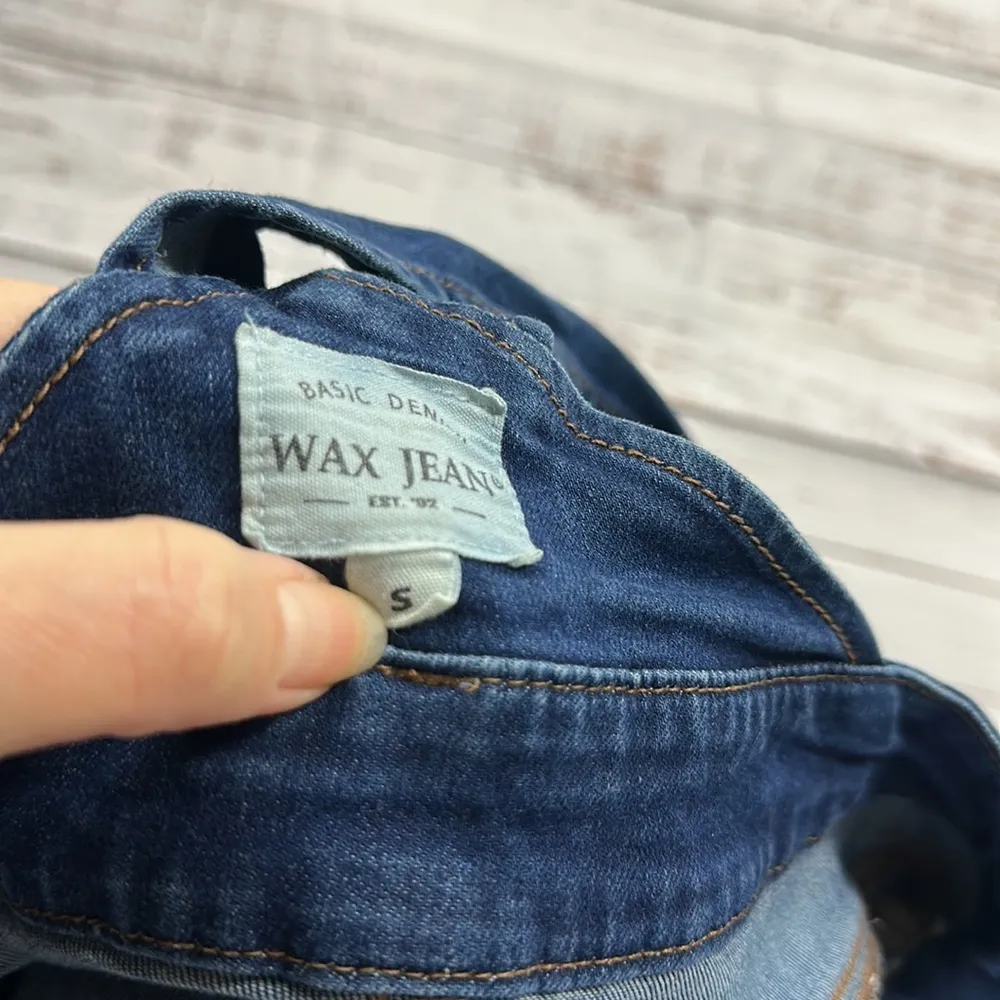 Wax Jean denim overalls size small - Image 4