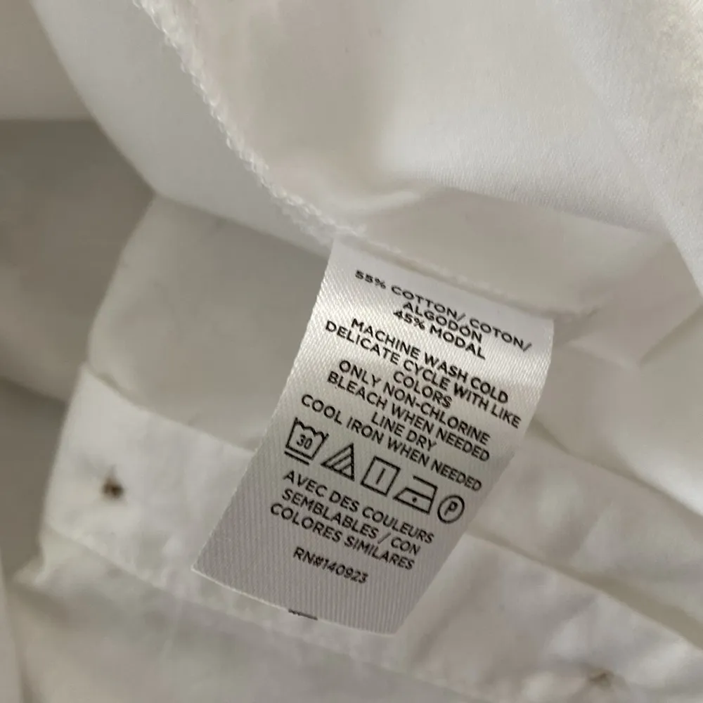 Loft white Button Down Blouse/shirt size XS - Image 11