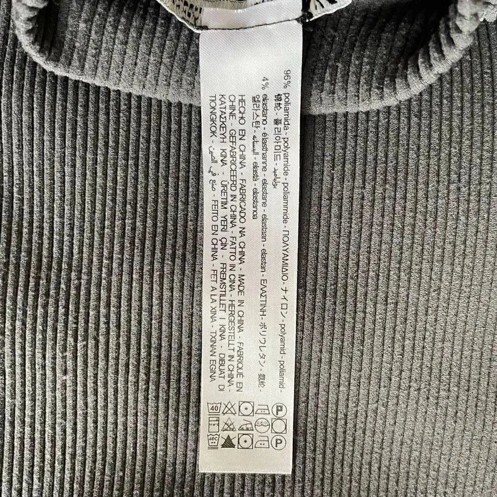 Zara Black Ribbed Knit Mock Neck Sleeveless Women’s Blouse SZ S #1702 - Image 8