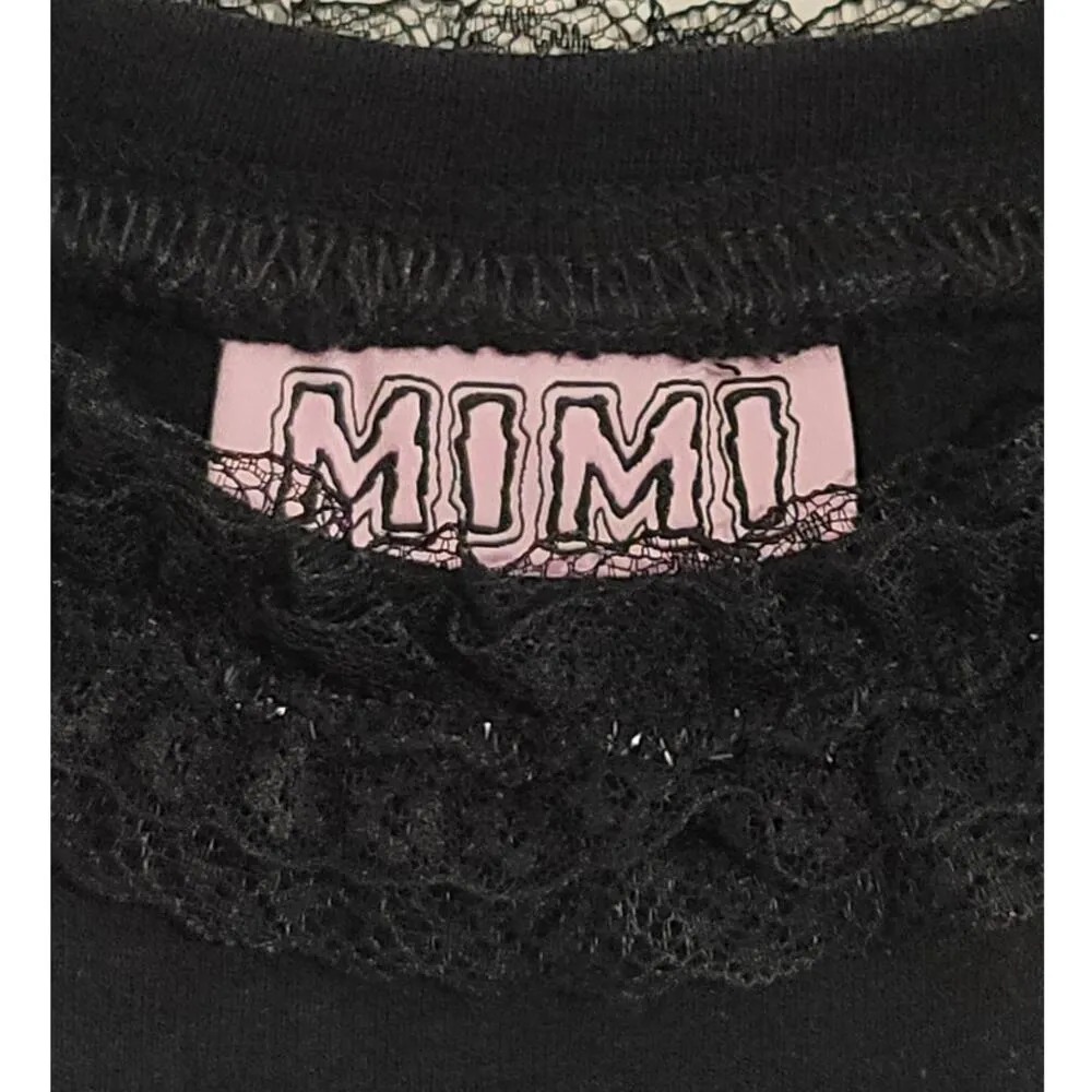 Mimi Wade Heart Palpatation Crewneck Long Sleeve Sweater Black Small 2/4 - Image 9