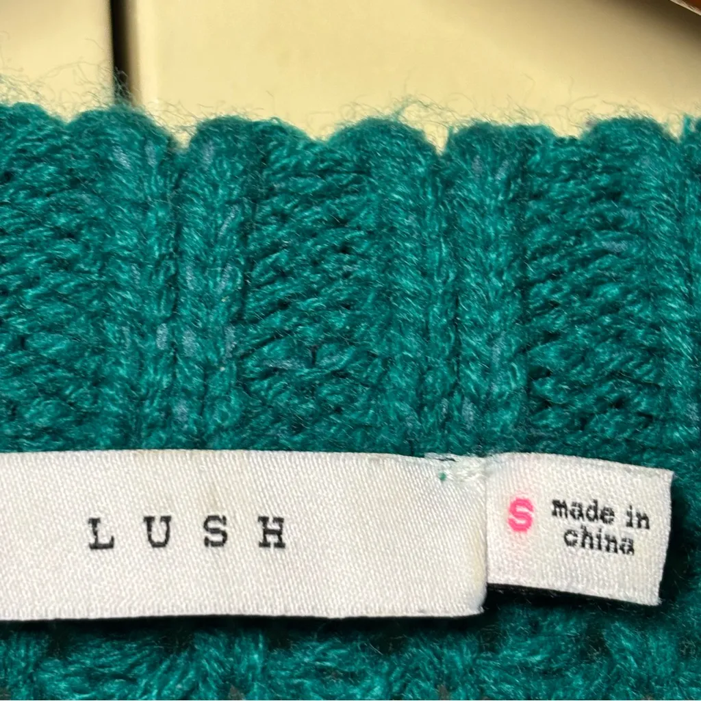 Lush Teal Cable Knit Sweater - Image 5