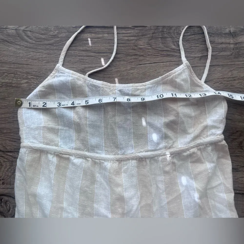 Anthropologie Cloth & Stone Striped Linen Blend Tiered Maxi dress size‎ s - Image 5